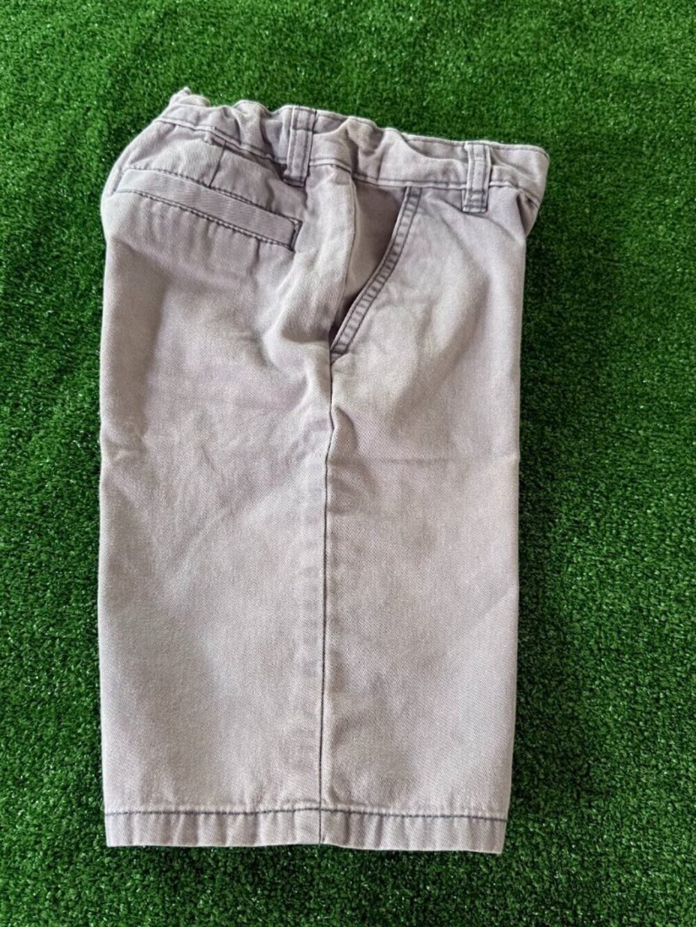 The Children's Place Boys Size 7 Gray Chino Casual Shorts Adjustable Waist